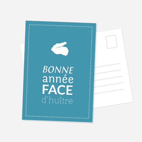 Carte postale Bonne année par Cam Garnier graphiste