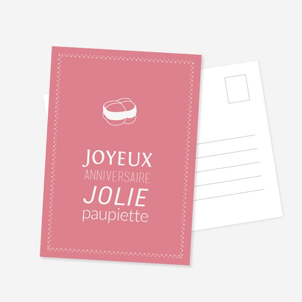 Carte postale Anniversaire par Cam Garnier graphiste