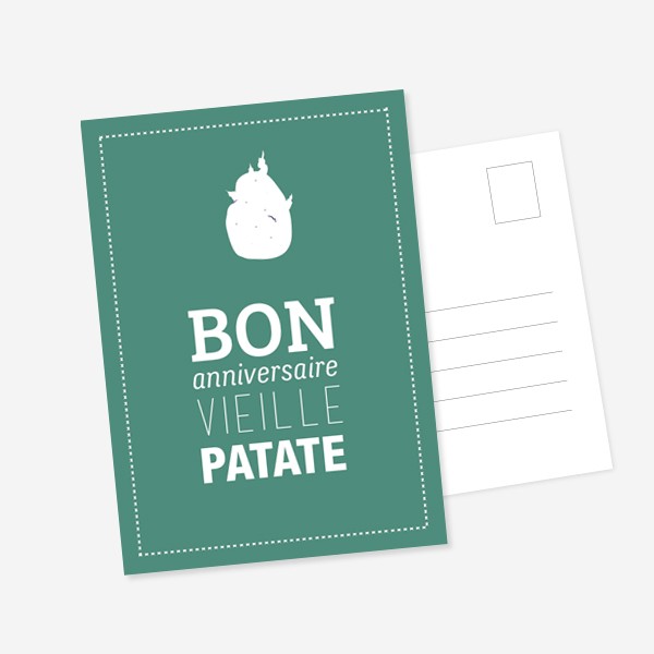 Carte postale Anniversaire par Cam Garnier graphiste