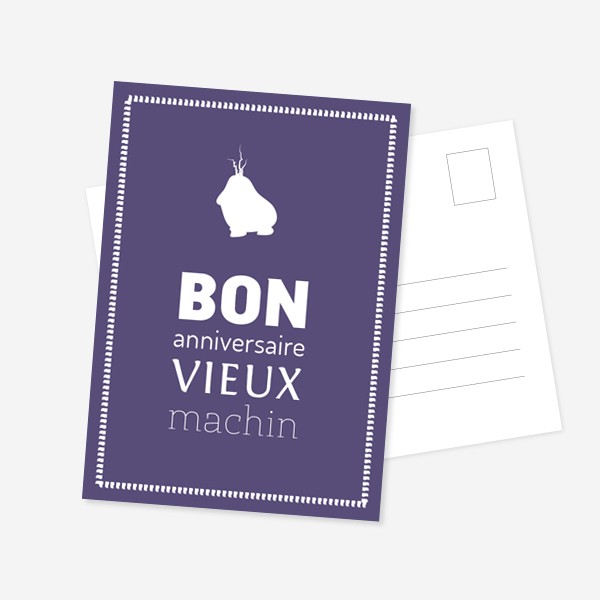 Carte postale Anniversaire par Cam Garnier graphiste