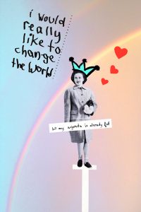 affiche change the world par camille garnier