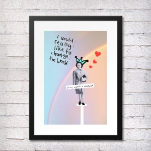 Affiche Change the world par Camille Garnier