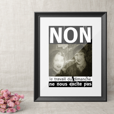 Affiche • Non au travail du dimanche