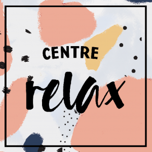 recherches préparatoires du logo du centre relax par Camille Garnier