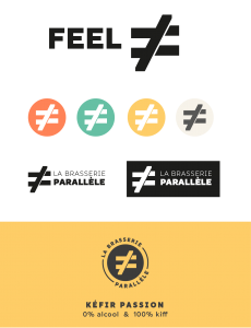 logo brasserie parallèle par camille garnier