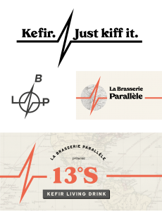 logo brasserie parallèle par camille garnier