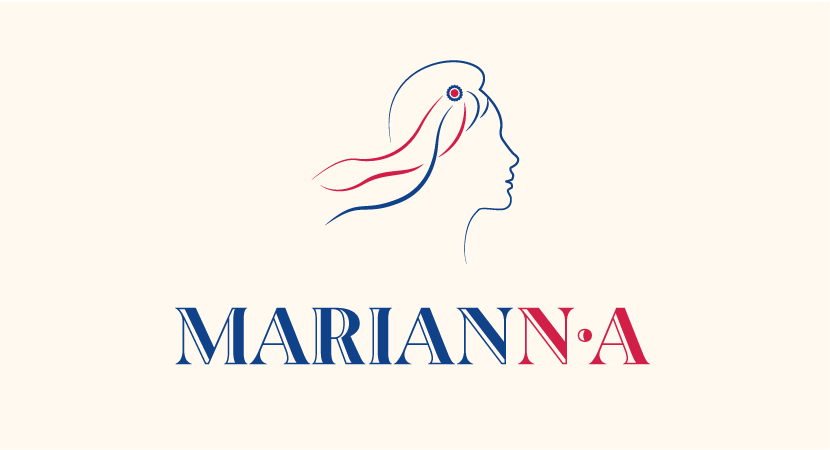 Identité visuelle de MarianNA, <br>le réseau de femmes hautes fonctionnaires de Nouvelle Aquitaine