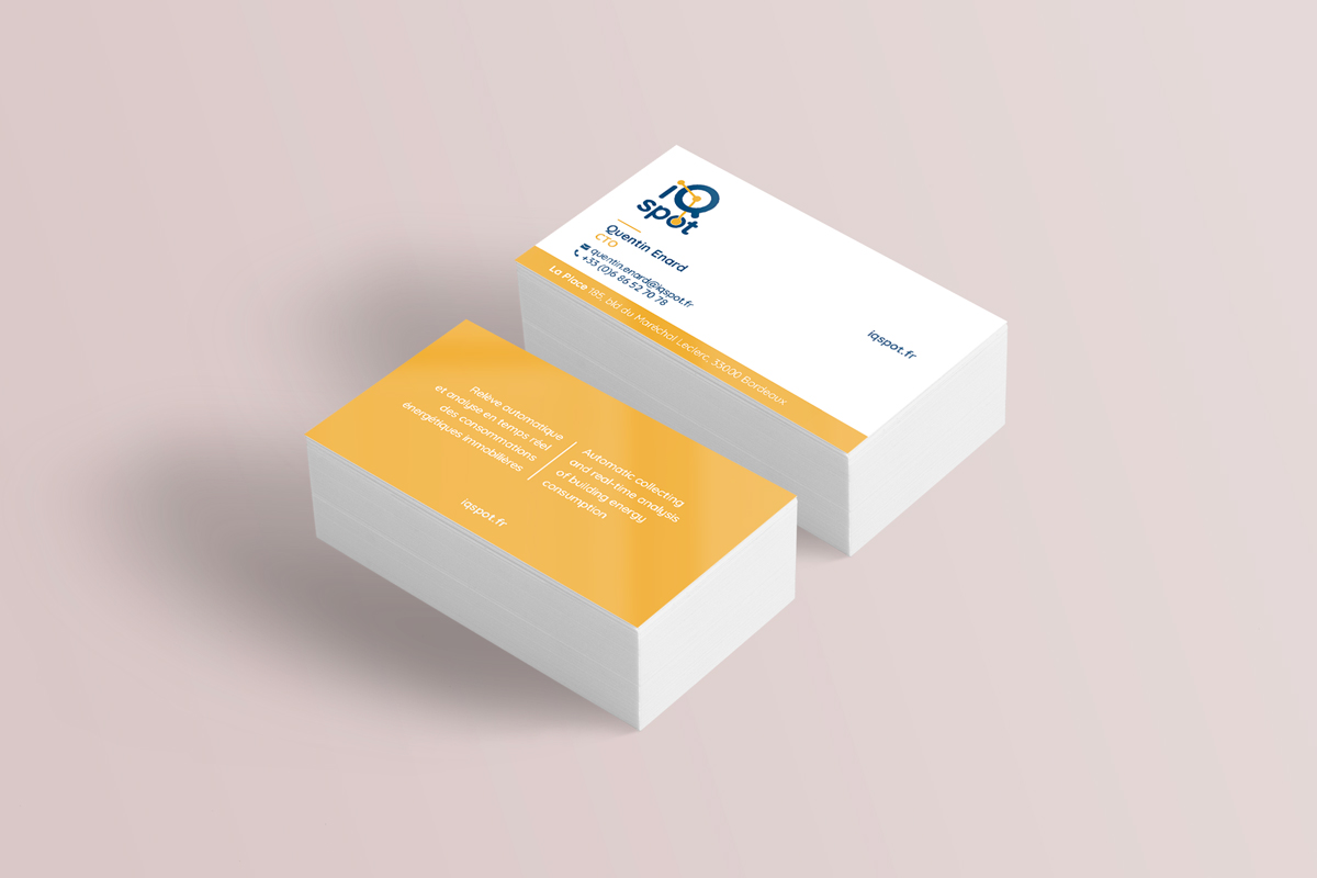 carte de visite iqspot par camille garnier