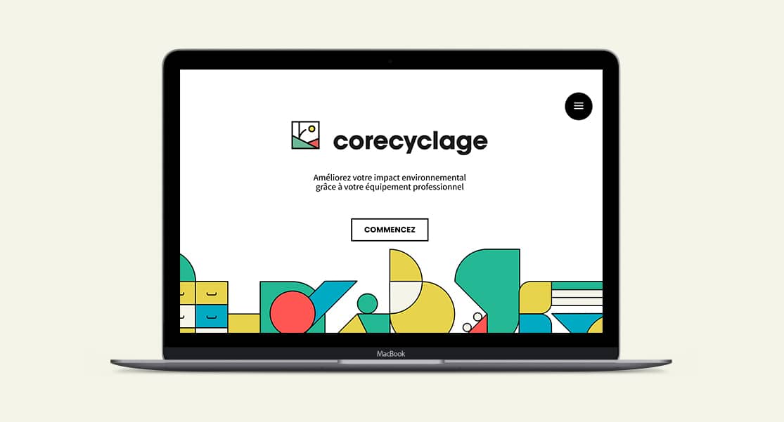 Identité visuelle & site internet de Corecyclage