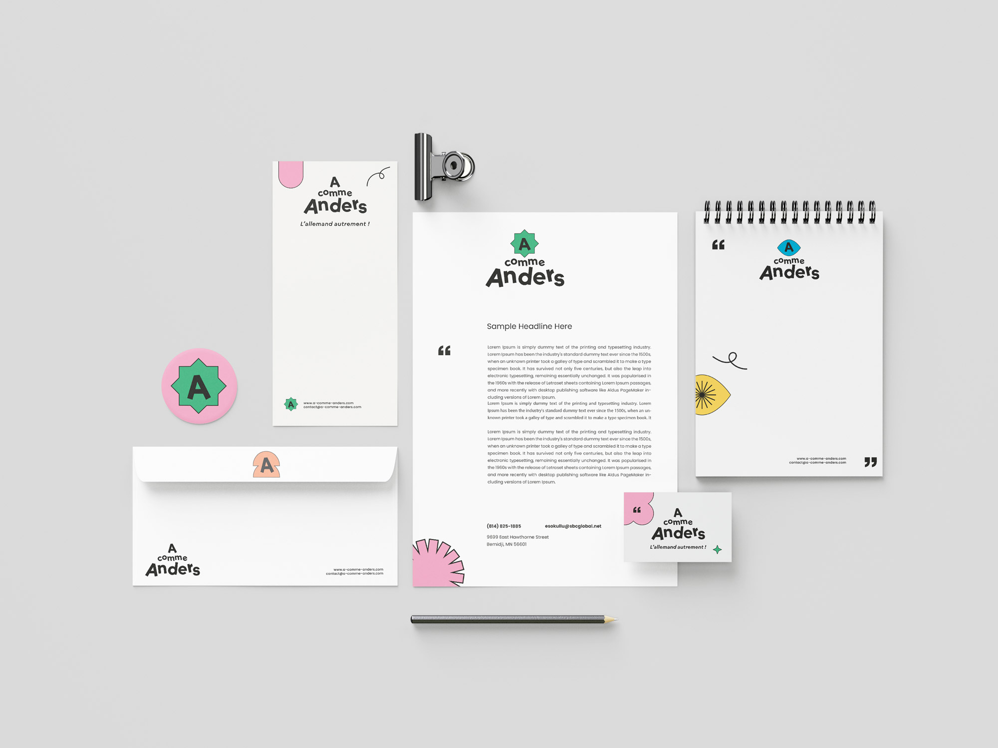 branding A comme Anders par Camille Garnier