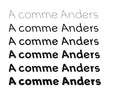 typographie a comme anders