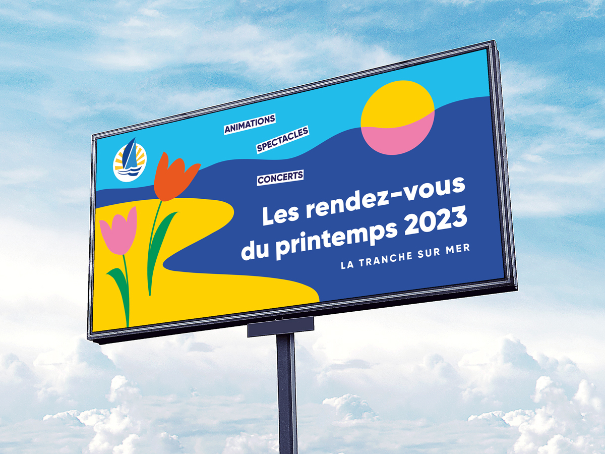 guide culturel avant-saison 2023 de la Tranche sur mer par camille garnier graphiste freelance