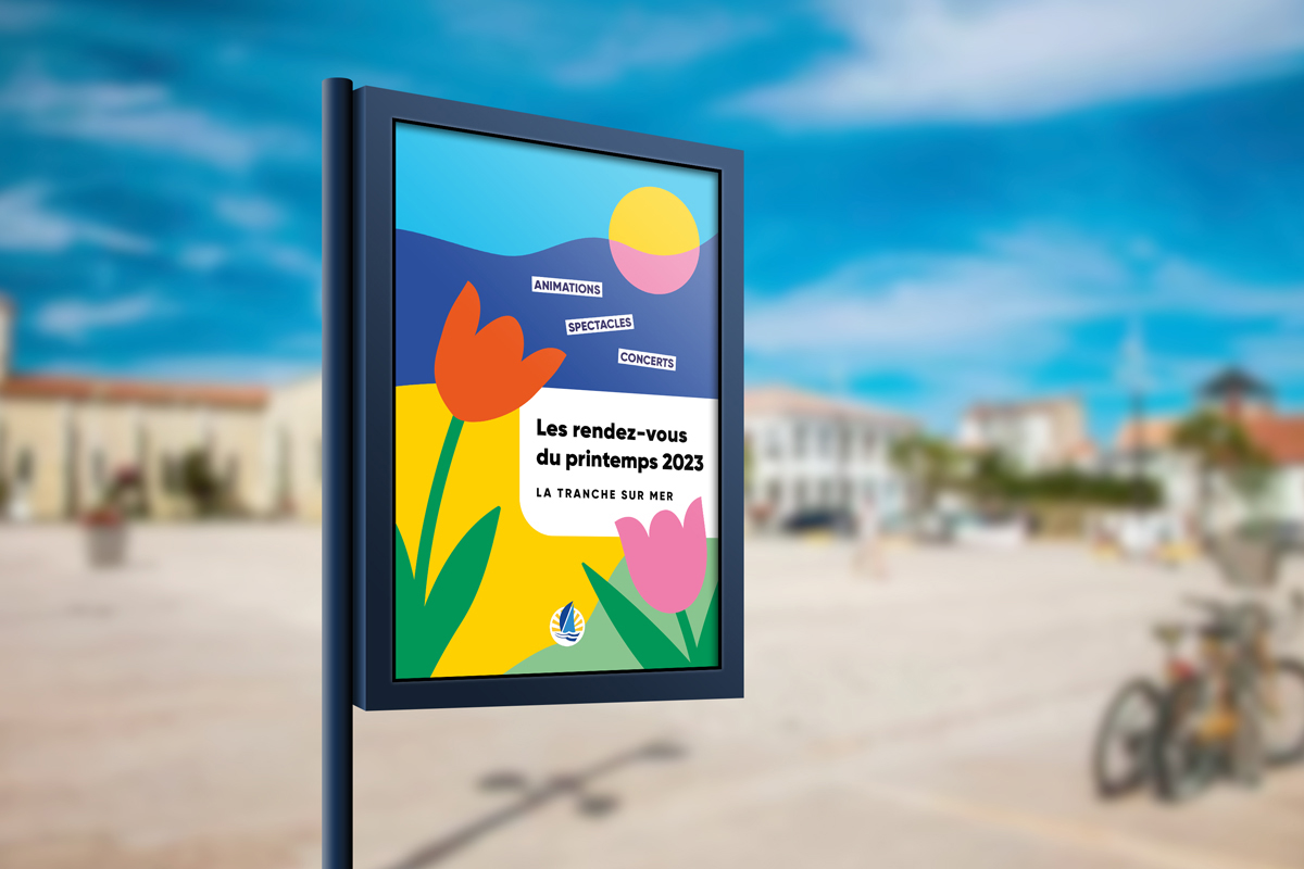 Affiche de l'avant-saison culturelle à la Tranche sur mer