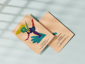 flyer de l'astragale 2023-2024 par camille garnier graphiste freelance