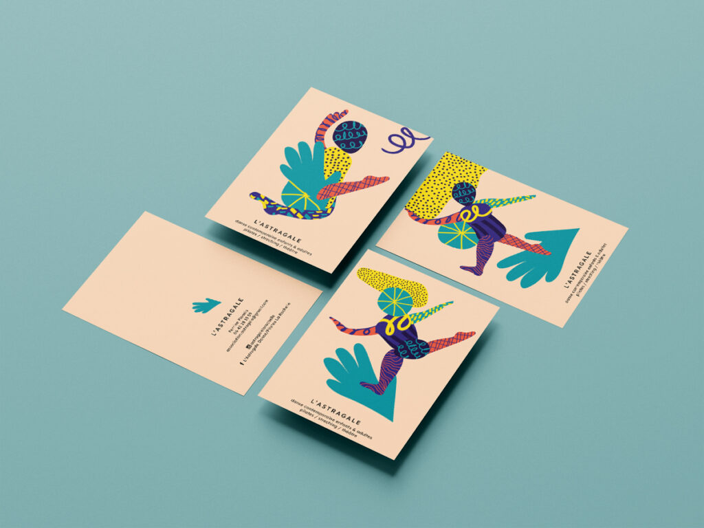 visuel de saison de l'astragale par camille garnier graphiste freelance