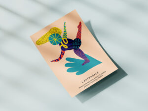 flyer de l'astragale 2023-2024 par camille garnier graphiste freelance