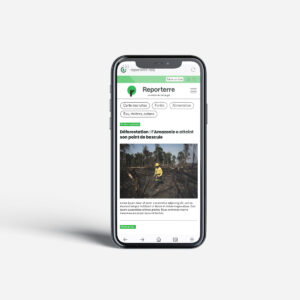 site mobile reporterre par camille garnier