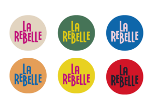 déclinaisons couleur logo la rebelle par camille garnier