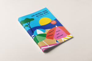 conception graphique du guide culturel Les rendez-vous de l'été 2023 par camille garnier