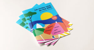 conception graphique du guide culturel Les rendez-vous de l'été 2023 par camille garnier