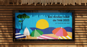 conception graphique guide culturel de l'été la Tranche sur mer