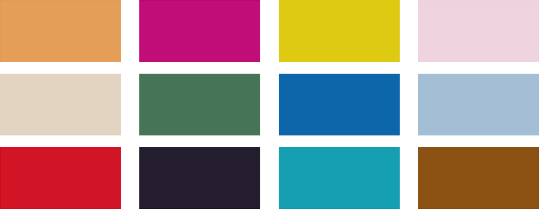 palette de couleurs la rebelle