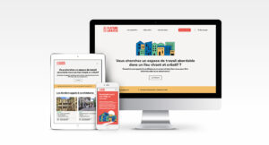 UI design du site internet de plateau urbain par camille garnier graphiste et UI designer