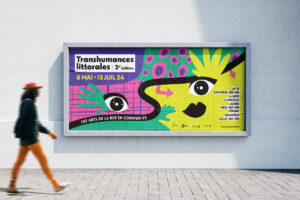 visuel des transhumances littorales 2024 par Camille Garnier graphiste freelance