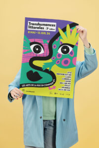 visuel des transhumances littorales 2024 par Camille Garnier graphiste freelance