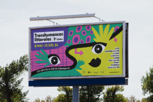 visuel des transhumances littorales 2024 par Camille Garnier graphiste freelance