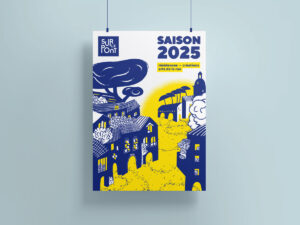 visuel de saison 2025 CNAREP sur le pont