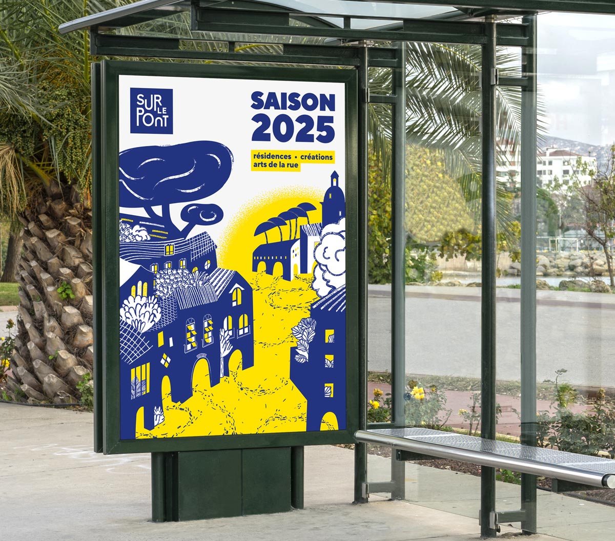 visuel de saison 2025 CNAREP sur le pont