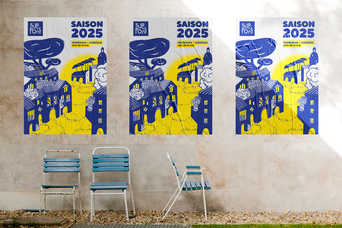 visuel de saison 2025 CNAREP sur le pont