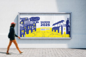 visuel de saison 2025 CNAREP sur le pont