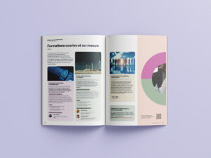 Brochure IRIS Sup 2025-2026 par Camille Garnier Graphiste freelance