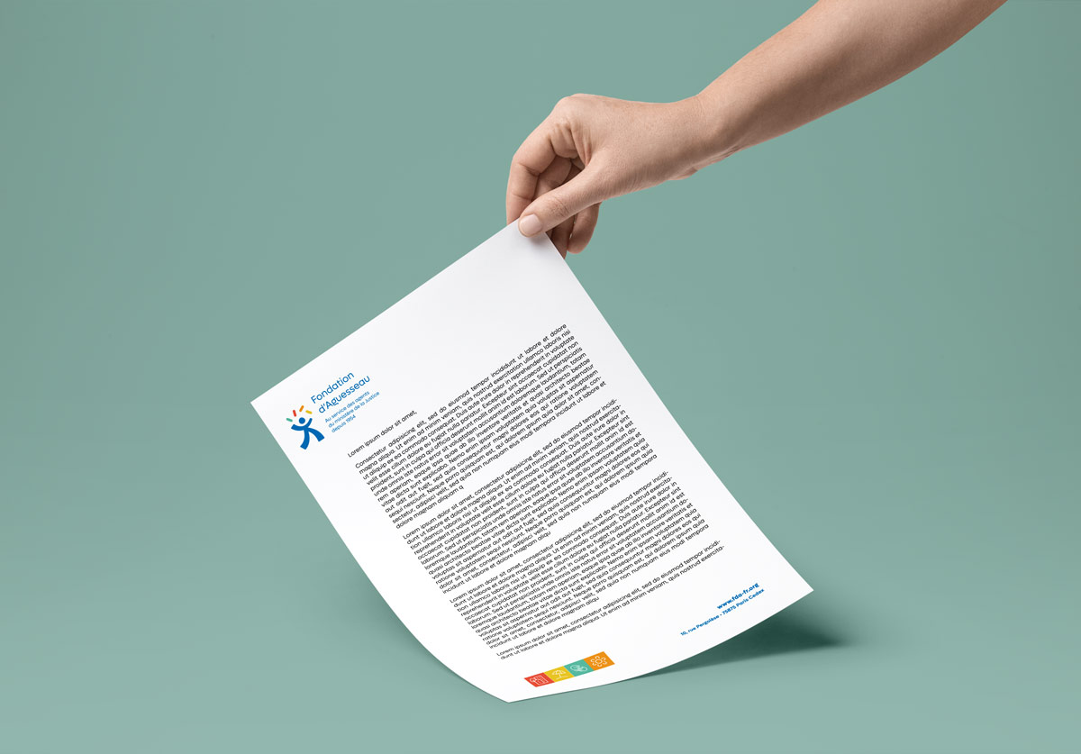 A4 paper de la fondation d'aguesseau par camille garnier