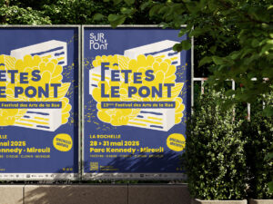 affiche de fêtes le pont 2025 par camille garnier graphiste freelance