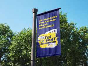 affiche de fêtes le pont 2025 par camille garnier graphiste freelance