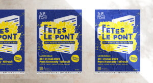 affiche de fêtes le pont 2025 par camille garnier graphiste freelance