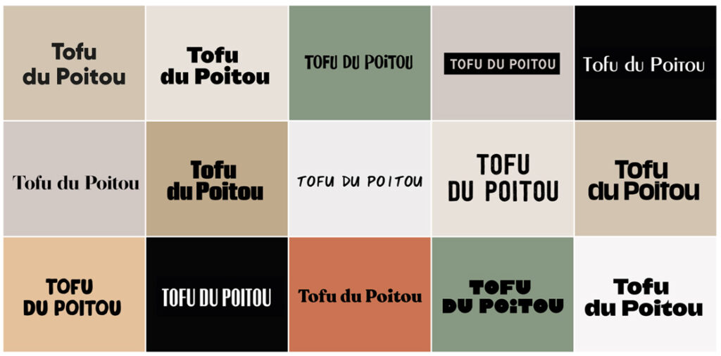 moodboard de Tofu du Poitou camille camille garnier graphiste freelance