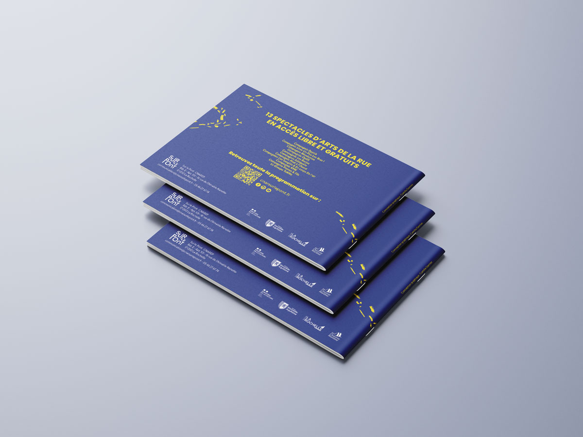 programme de fêtes le pont 2025 par camille garnier graphiste freelance