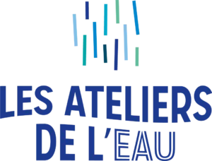 logo carré des Ateliers de l'eau par camille garnier graphiste
