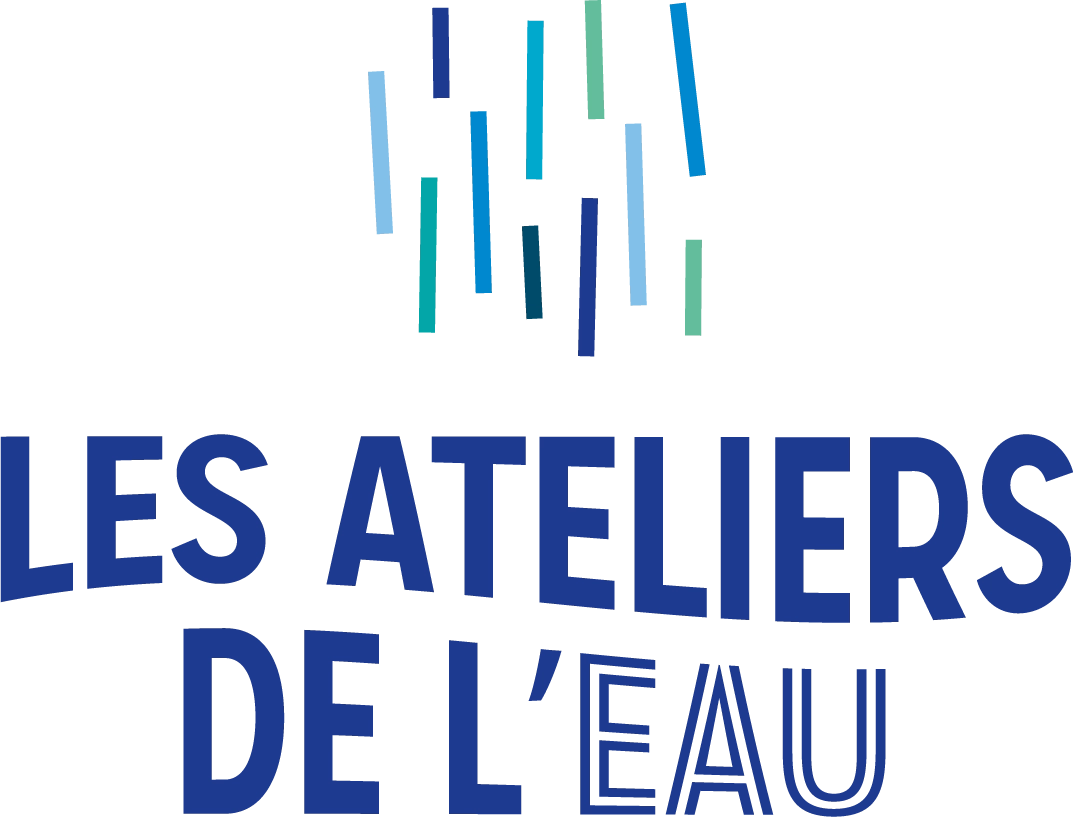 logo carré des Ateliers de l'eau par camille garnier graphiste