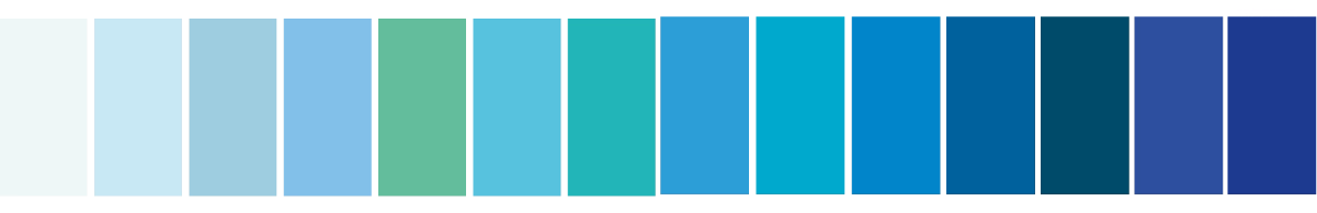 palette de couleurs des ateliers de l'eau par camille garnier