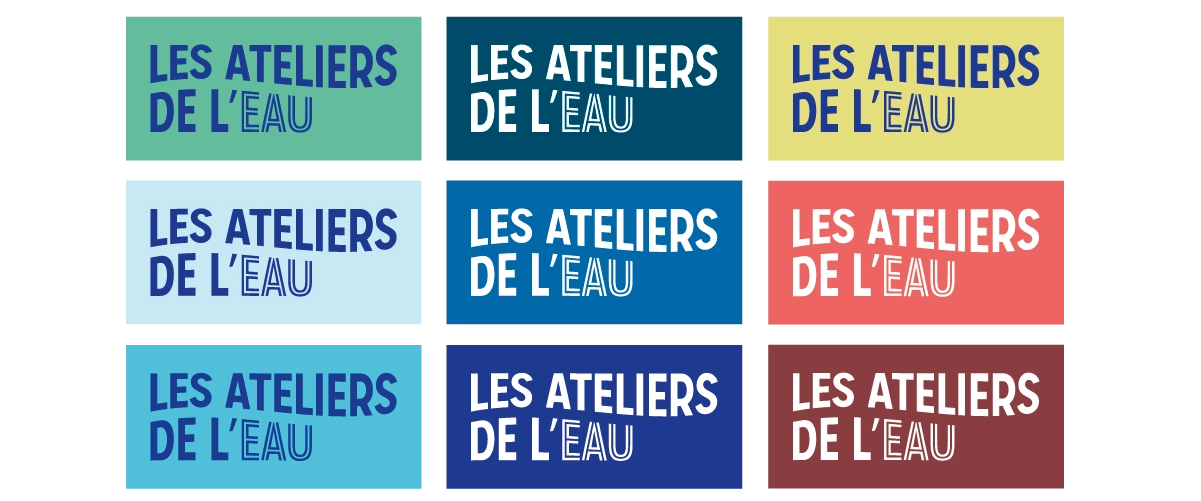 logo des ateliers de l'eau par camille garnier