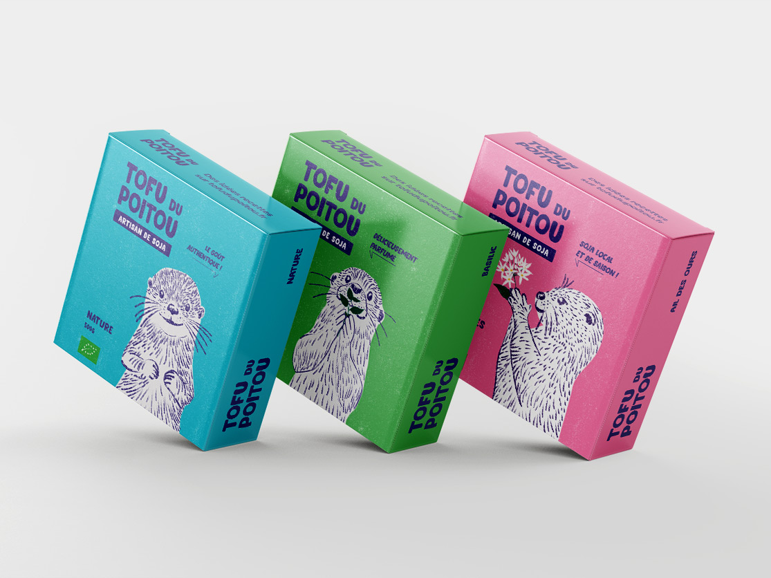 Identité visuelle & packaging pour Tofu du Poitou, artisan de soja