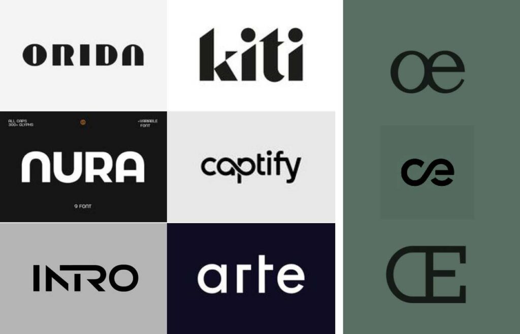 moodboard de à l'œuvre par camille garnier graphiste freelance