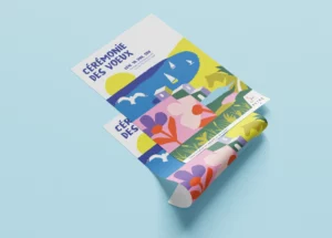 conception graphique affiche voeux aytré 2026