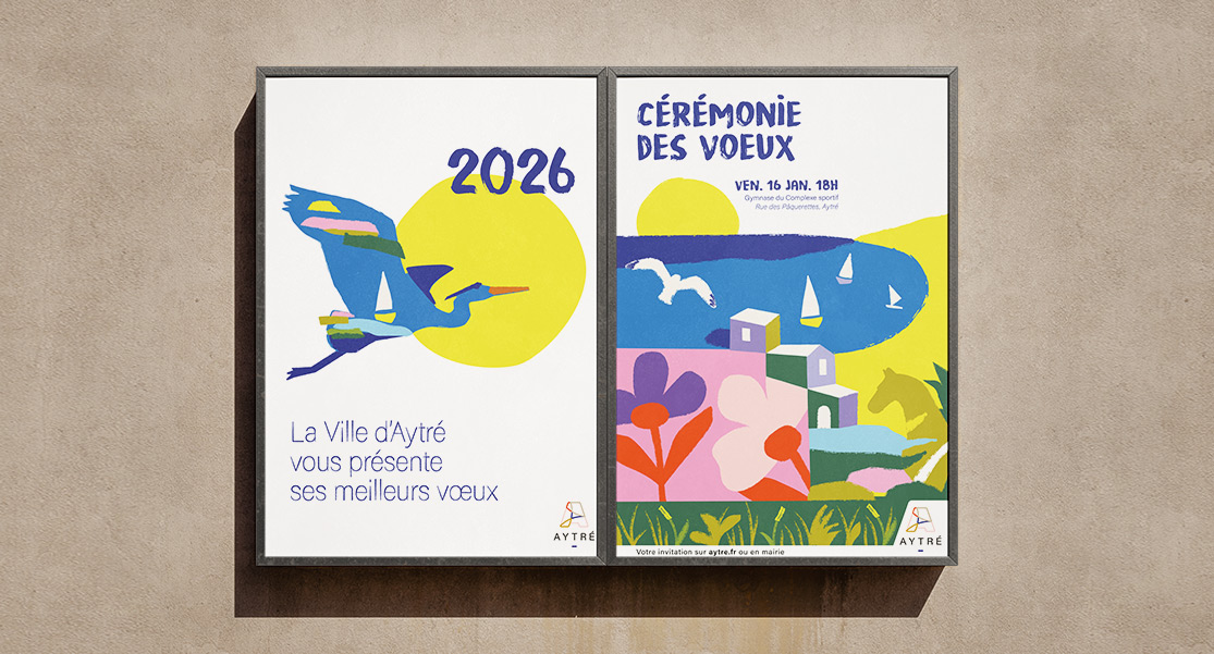 Affiche et kit de communication pour les vœux 2026 d&rsquo;Aytré