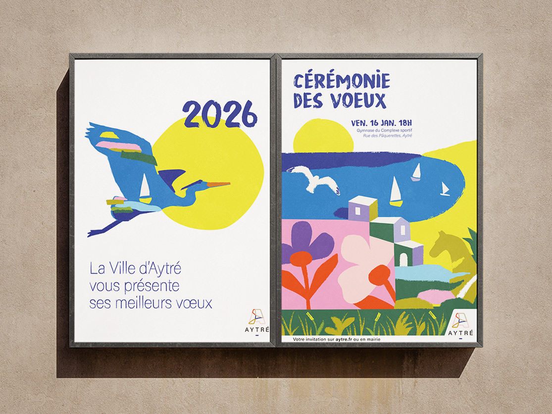 Affiche et kit de communication pour les vœux 2026 d&rsquo;Aytré
